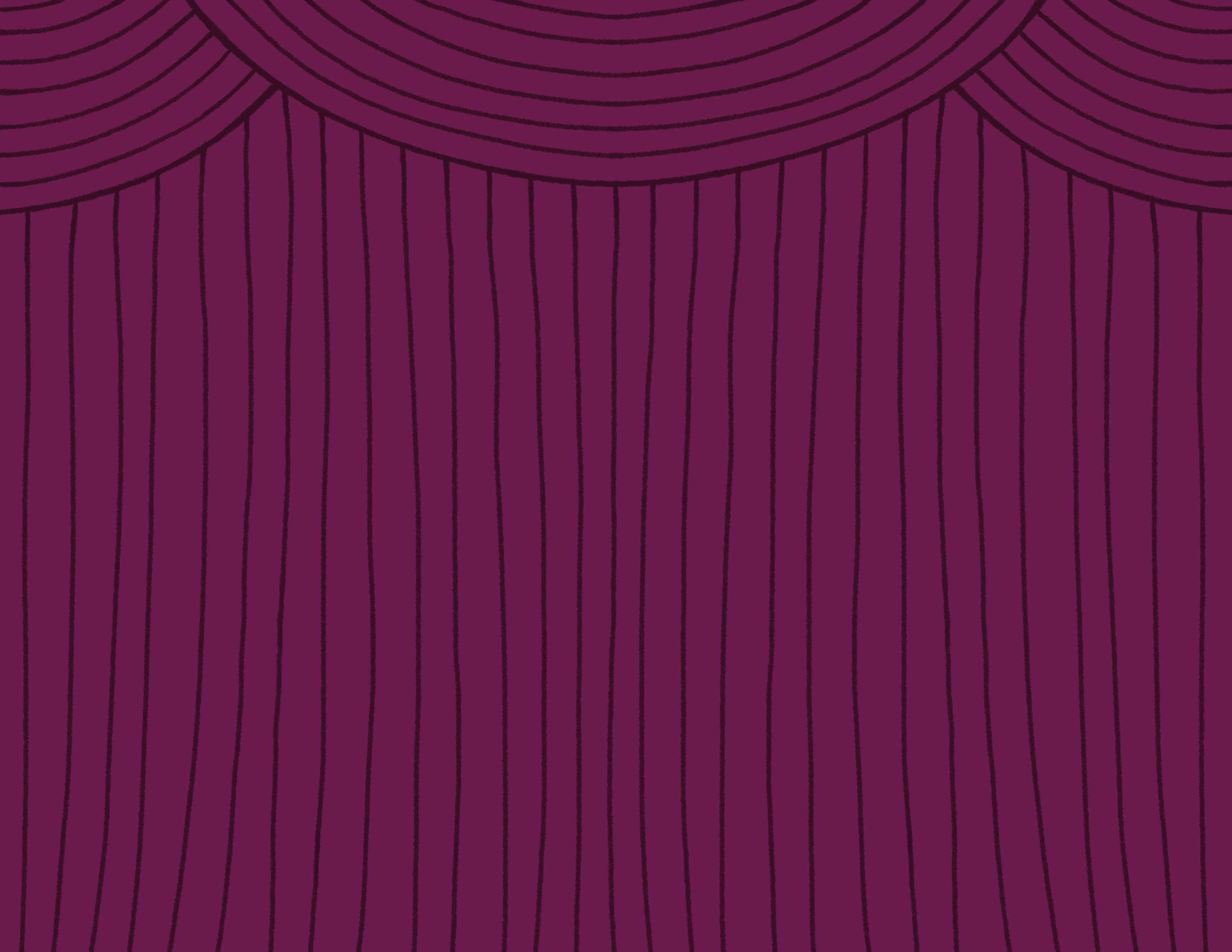 An image of a closed maroon curtain